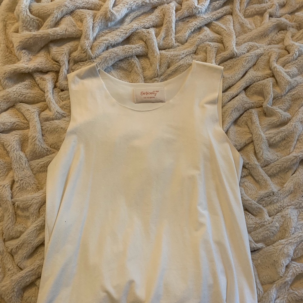 white suade top